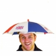 Logo printed umbrella hat